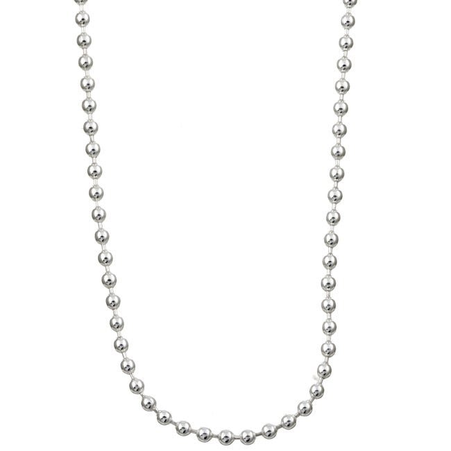 Ball Silver Chain for Men & Women - Triki Jewelry