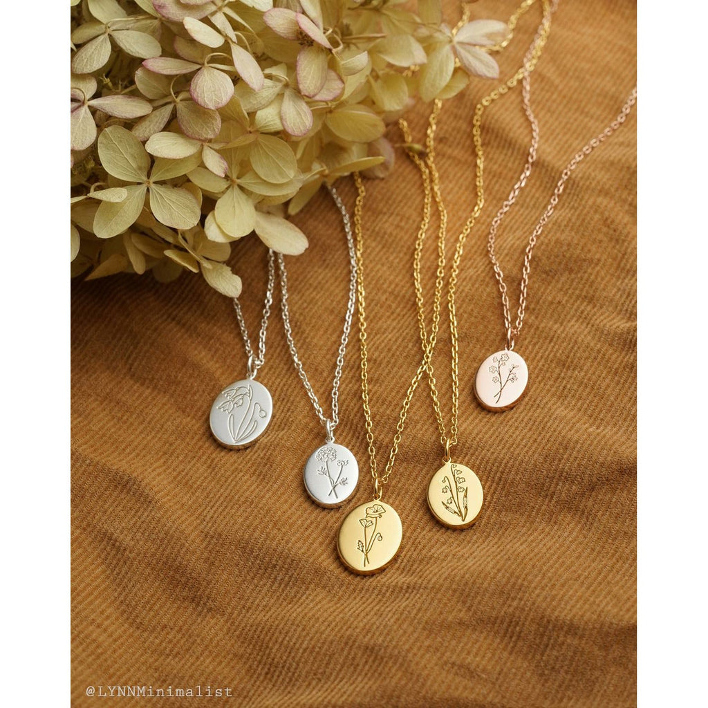 Birth Flower Necklace | Triki jewelry - Triki Jewelry