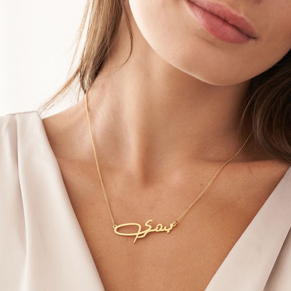 Custom Arabic Name Necklace in Gold - Triki Jewelry