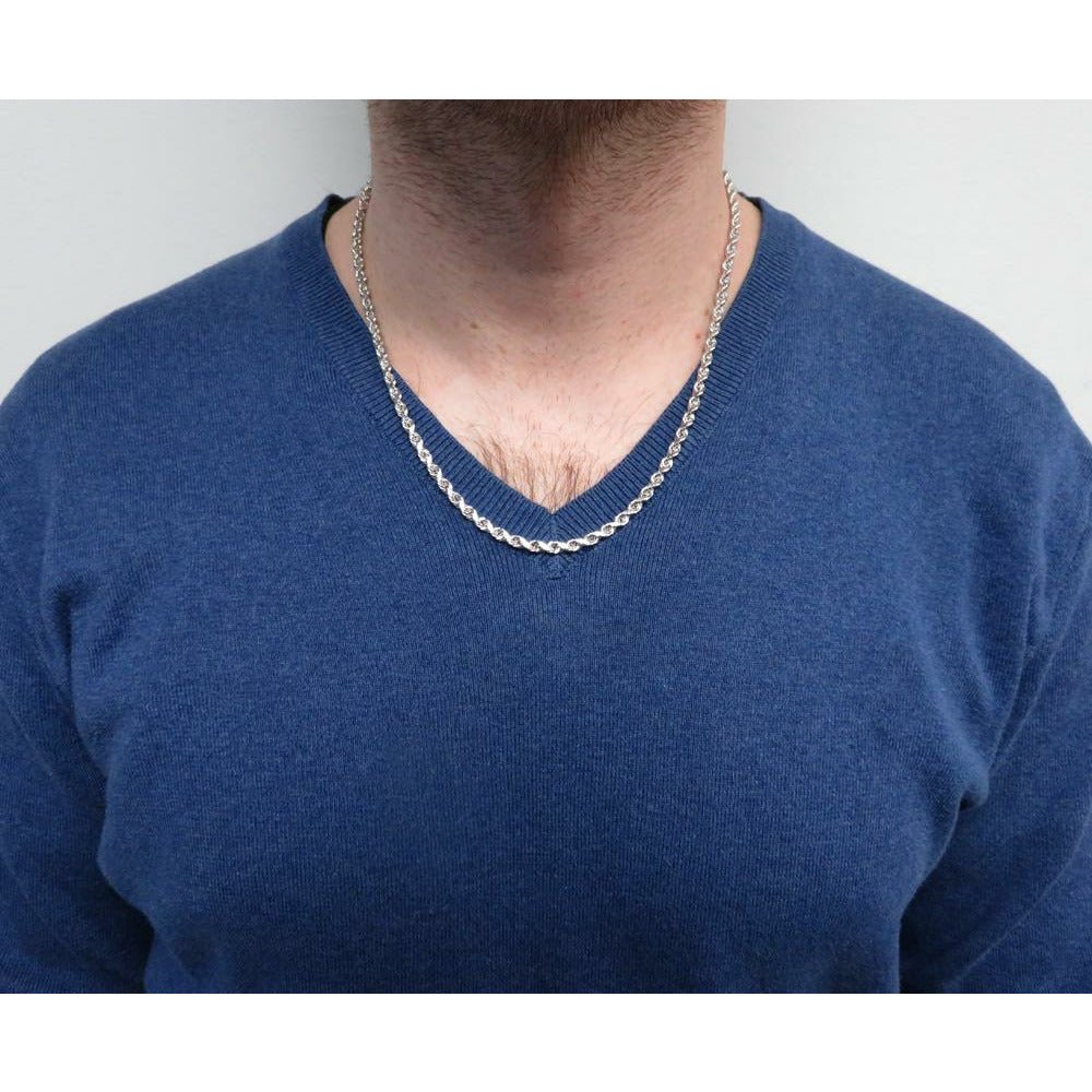 Cut Rope Chain for Men & Women - Triki Jewelry