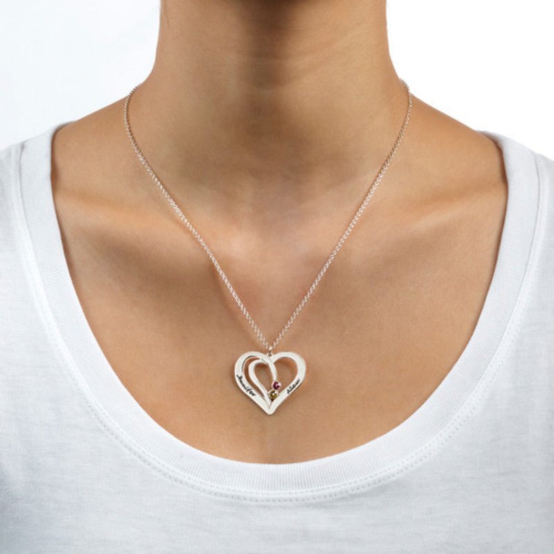 Engraved Heart Necklace - Triki Jewelry