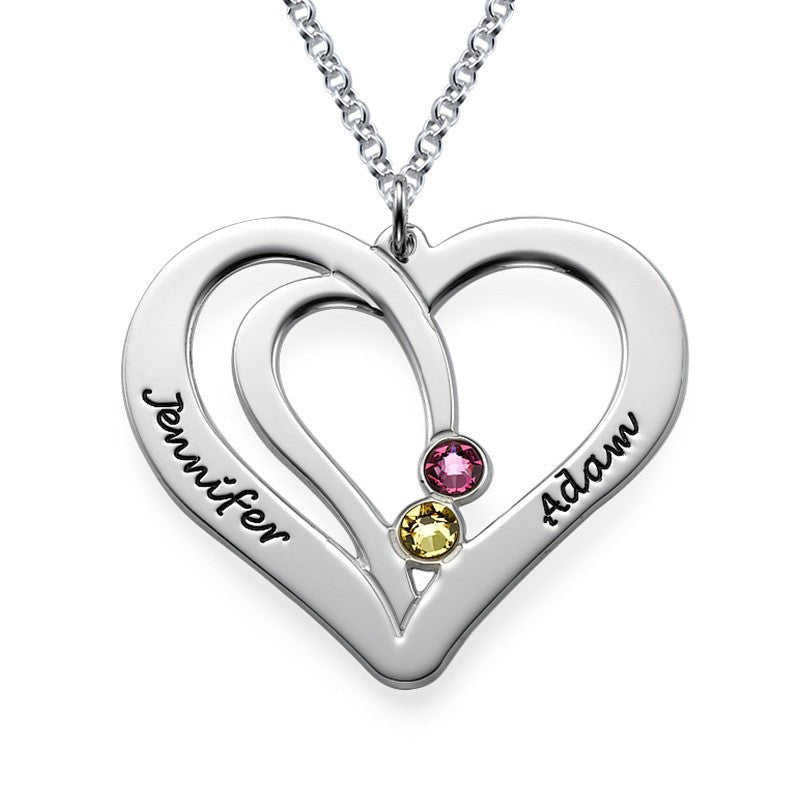 Engraved Heart Necklace - Triki Jewelry