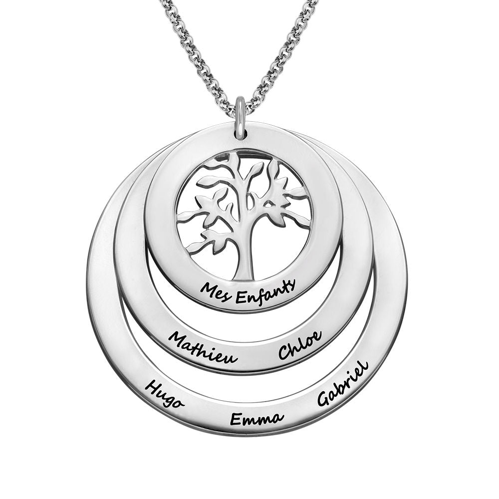 Family Circle Necklace With Hanging - Triki Jewelry