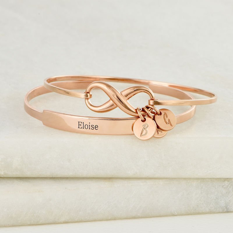 Open Name Bangle Bracelet - Triki Jewelry