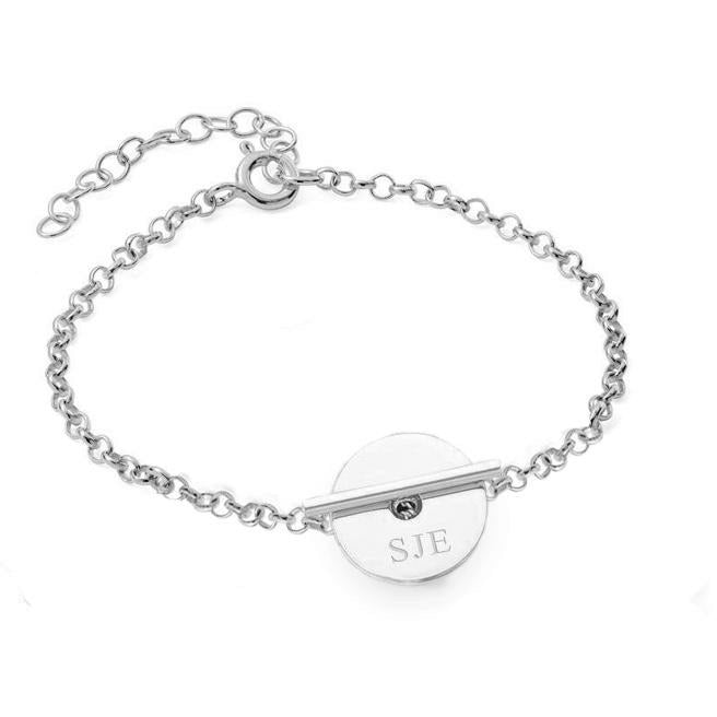 Personalised Disc Bracelet - Triki Jewelry