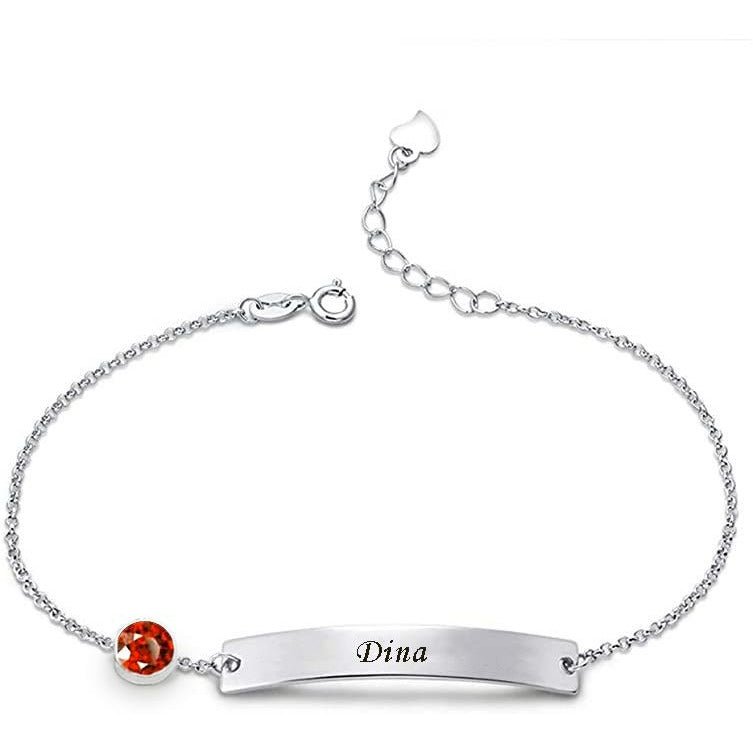 Personalized Bar bracelet - Triki Jewelry