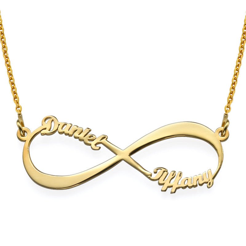 Personalized Infinity 2 Name Necklace - Triki Jewelry