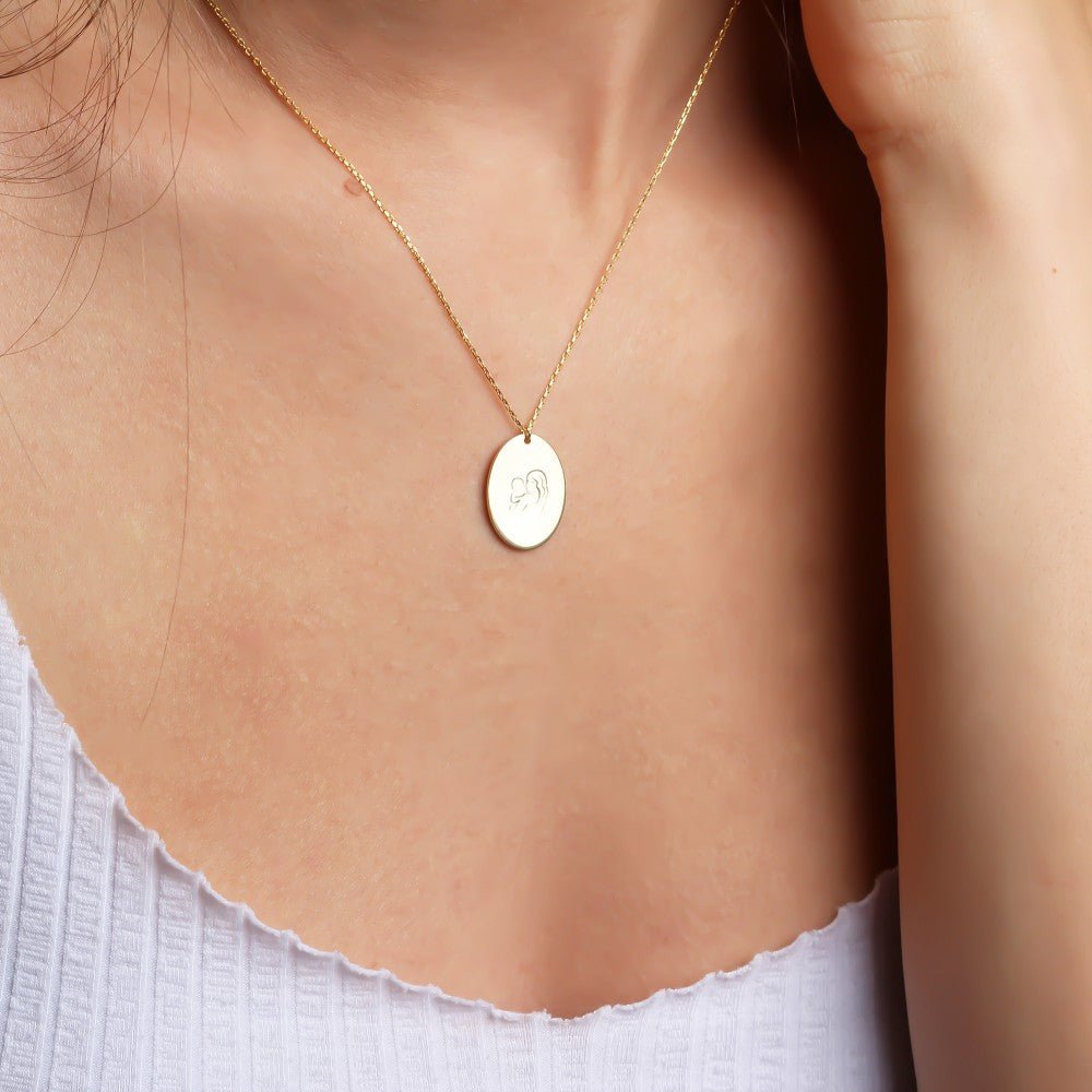 Silver Mother and Baby Necklace - Triki Jewelry