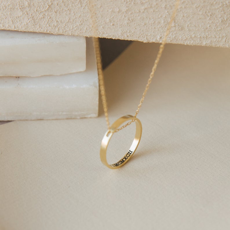 The Inner Circle Necklace • Hidden Message Necklace • Perfect Gift for Her • Valentines Day Gifts • - Triki Jewelry